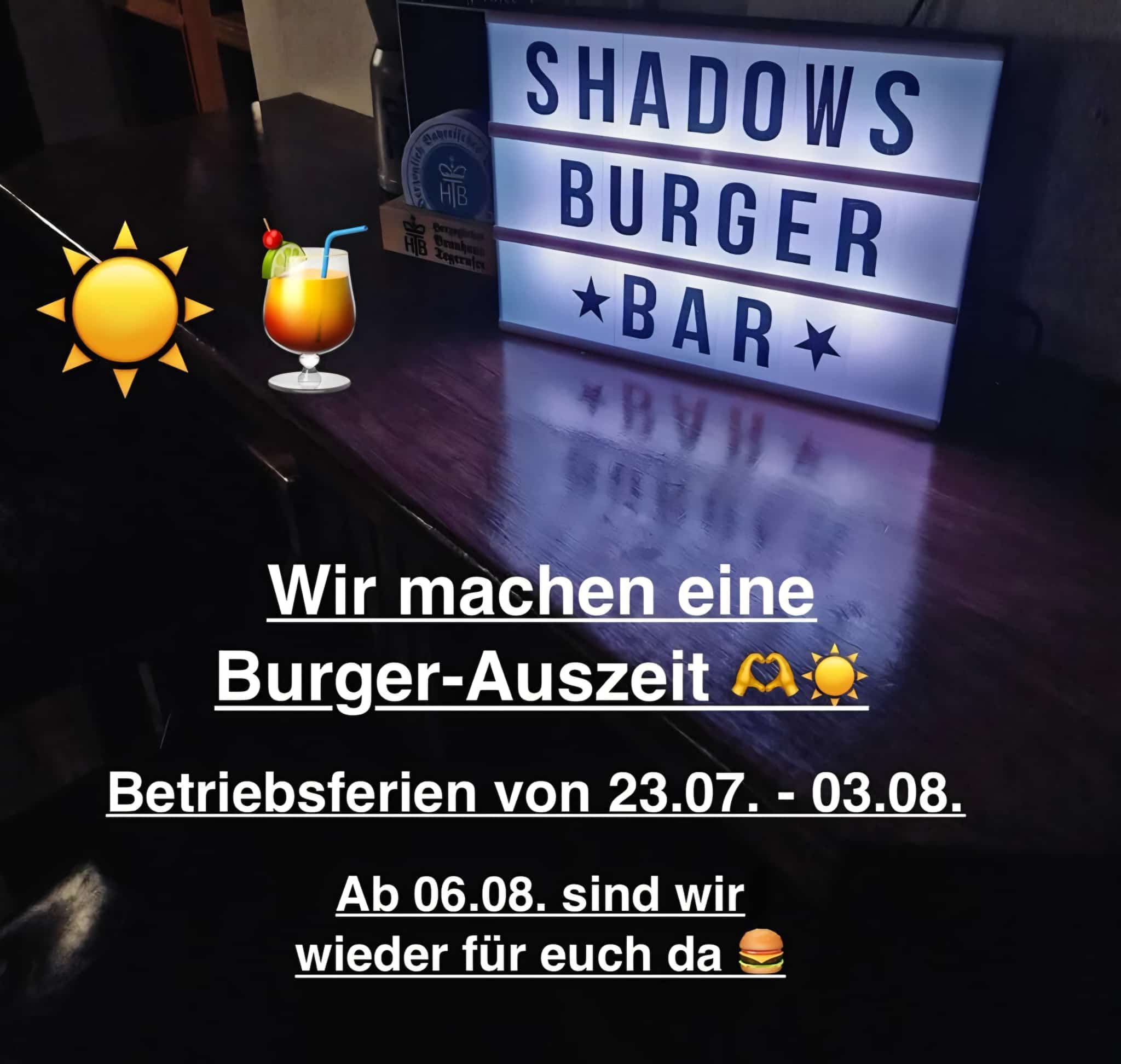 Betriebsferien vom 23.07.25 - 03.08.25